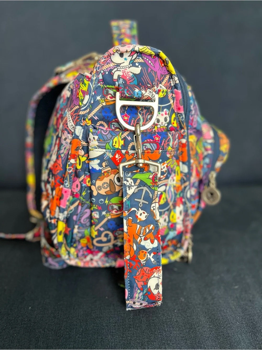 JuJuBe X Tokidoki Sea Punk BFF Diaper Backpack Book Bag - Excellent Condition